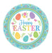 HAPPY EASTER PAPER PLATE 17.8CM 8PK