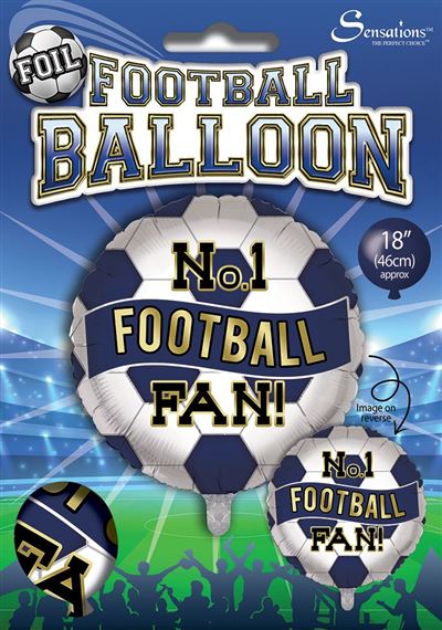 Navy and White No.1 Football Fan