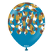 12" Deep Blue Safari Savanna Print Balloons (25pk)
