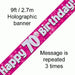 Foil Banner 70th Birthday Pink