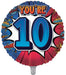 Hero Burst 10th Birthday 18 Inch Foil Balloon
