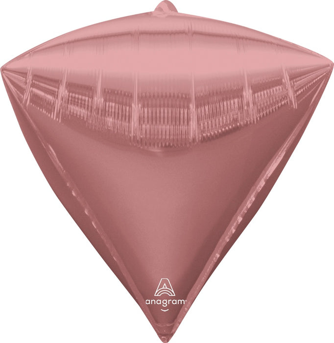 15'' Foil Diamondz Rose Gold 3pk