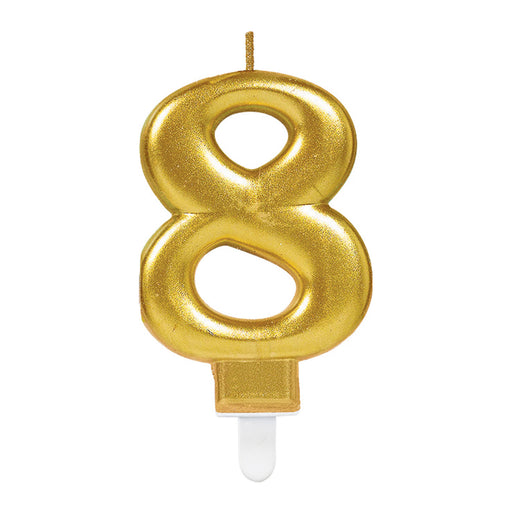 Gold Metallic Finish Candles #8