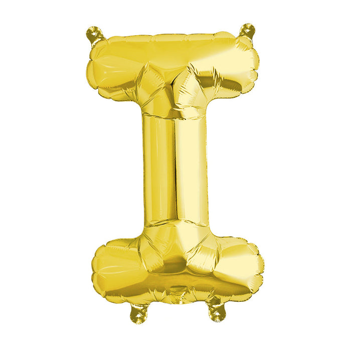 16'' Foil Letter I - Gold Packaged Air Fill