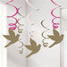 Pink Communion Swirl Decorations 3pk