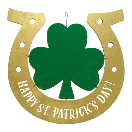 Mdf Hanging Horseshoe Sign 39Cm X 38Cm