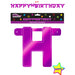 Happy Birthday Letter Banner Pink