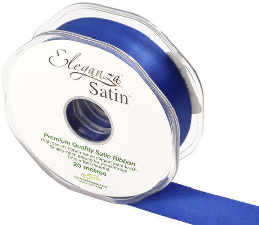 Royal Blue Double Faced Satin Ribbon 25mm X 20M