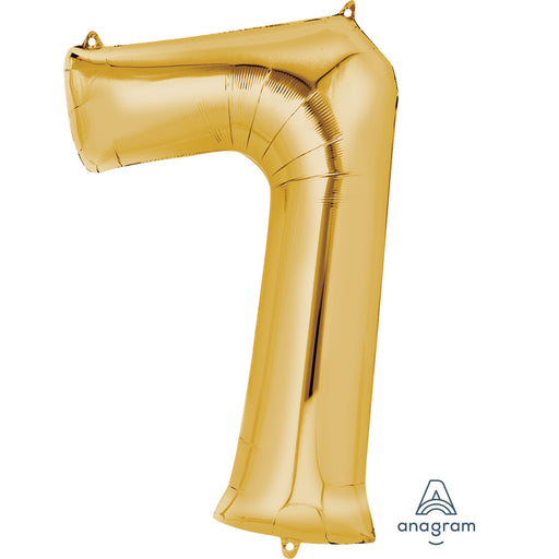 34'' Shape Foil Number 7 - Gold (Anagram)