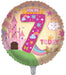 Princess / Pink 7th Birthday 18 Inch Foil Balloon