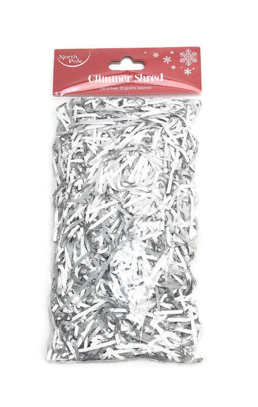 Shredded Silver Glimmer Tissue Paper