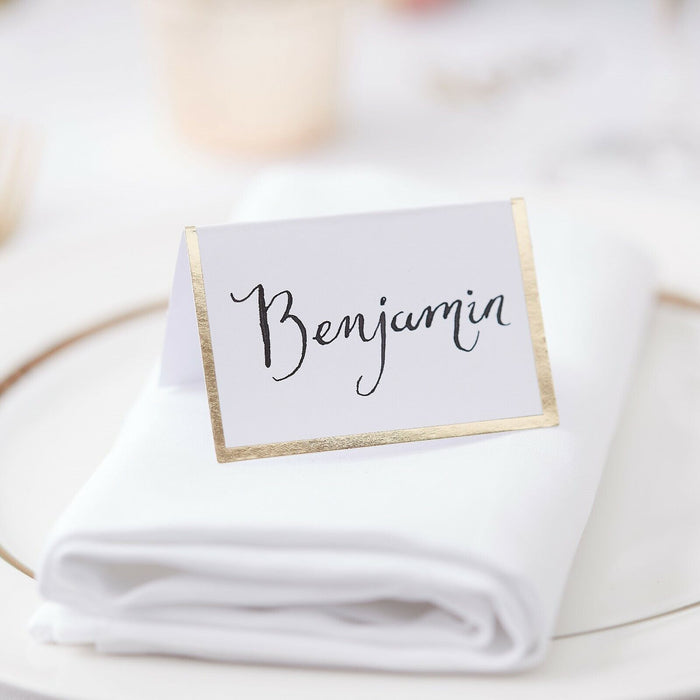 Gold Edge Place Card 10pk