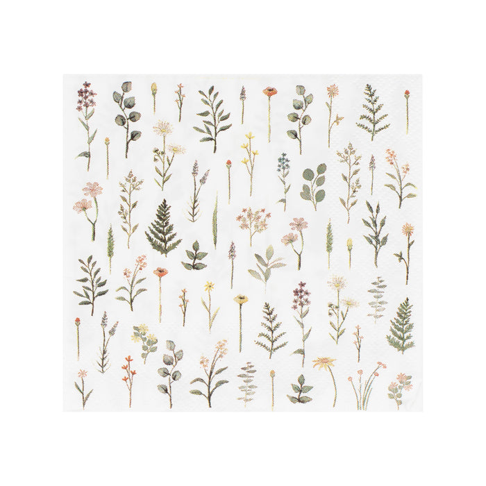 Afternoon Tea Floral Cocktail Napkins 16pk