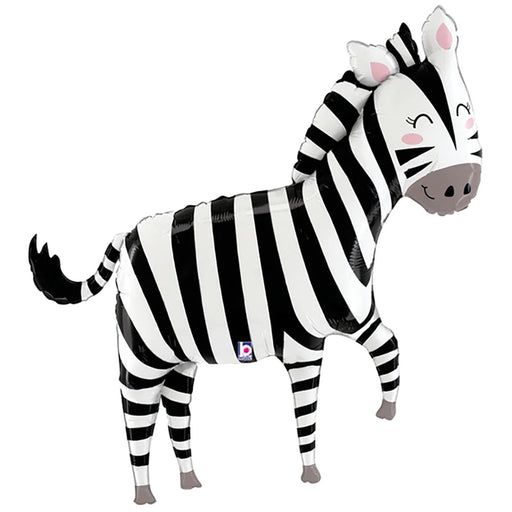 43'' Zebra Jungle Supershape Balloon