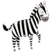 43'' Zebra Jungle Supershape Balloon