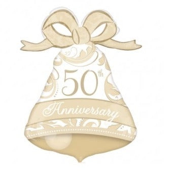 50th Anniversary Gold Bell 22''/56Cm W X 27''/69Cm H