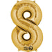 Number 8 Gold Minishape 16"