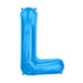 16'' Foil Letter L - Blue Packaged Air Fill