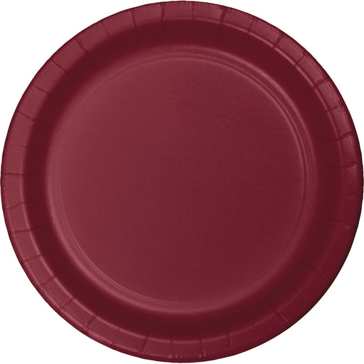 Burgundy Plates 23cm 8pk