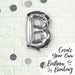 Silver Letter B Foil Balloon 16"