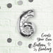 Silver Number 6 Foil Balloon 16"
