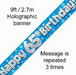 Foil Banner 65th Birthday Blue