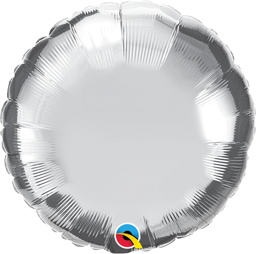 18 Inch Round Silver Plain Foil (Flat)