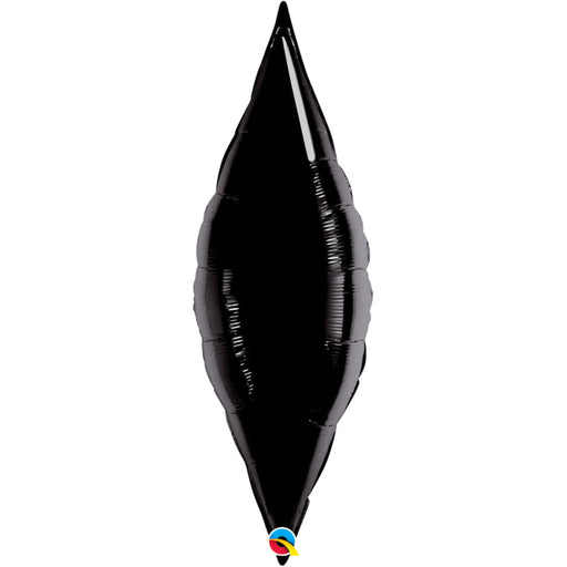 27 Inch Taper Onyx Black Plain Foil (Flat)