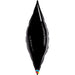 27 Inch Taper Onyx Black Plain Foil (Flat)