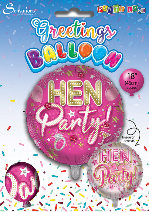 Pink Hen Party 18 Inch Foil Balloon
