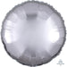 18 Inch Round Silver Plain Foil (Flat)