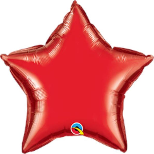4 Inch Red Star Foil (Flat)
