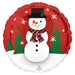 Smiley Snowman Standard Foil Balloons