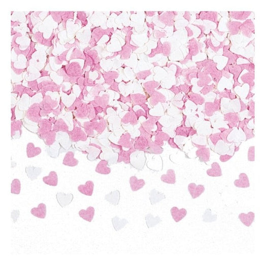 Confetti Paper Hrt Mini Pnk/Wt