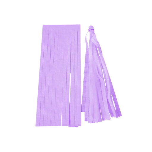 Lilac Balloon Tassel Collar 25Cm X 15Cm 5Pk