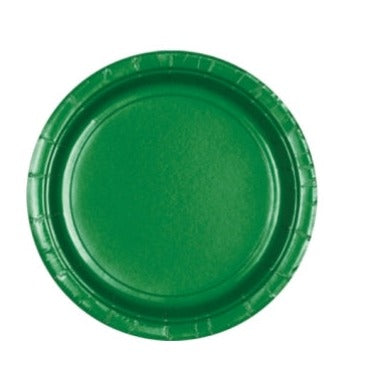 Festtive Green Paper Plate 22.8Cm 8pk