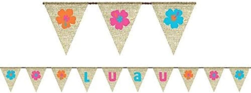 Sun-sational Summer "Luau" Burlap Banner 2.74mtr
