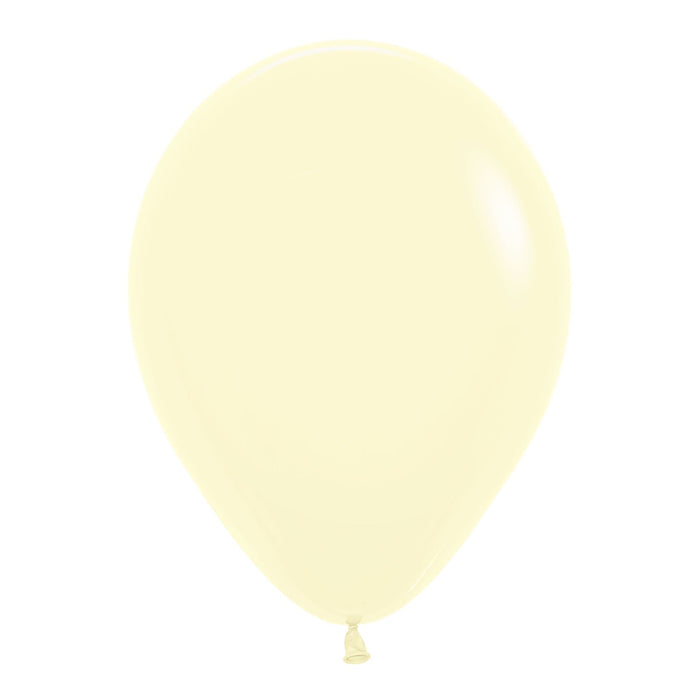 Love Partying 12 Inch (50pk) Pastel Matte Yellow Balloons
