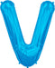 34'' Super Shape Foil Letter V - Blue