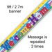 Welcome Home Swirl Foil Banner 9Ft