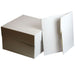 White Cake Boxes 12'' 304 X 152 mm sq