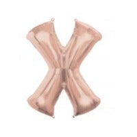 34'' Shape Foil Letter X - Rose Gold (Anagram)