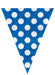 Royal Blue Polka Dot Flag Bunting
