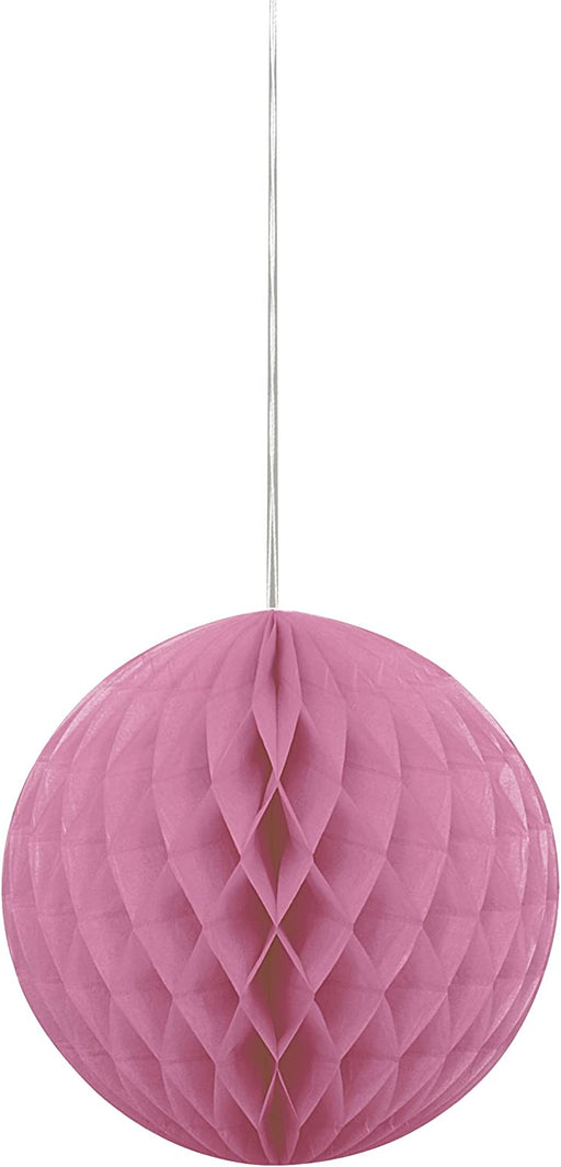Hot Pink Paper Honeycomb Ball Decoration