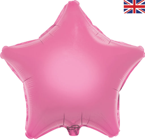 19'' Packaged Star Pink Foil Balloon