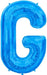 34'' Super Shape Foil Letter G - Blue