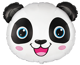 9 Inch Mini Panda Head Foil (Flat)