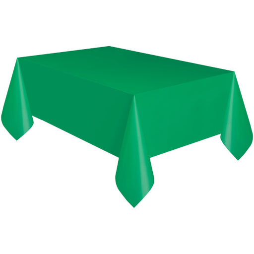 Emerald Green Plastic Party Table Cover