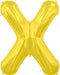 34'' Super Shape Foil Letter X - Gold