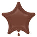 19'' Star Chocolate Brown Plain Foil